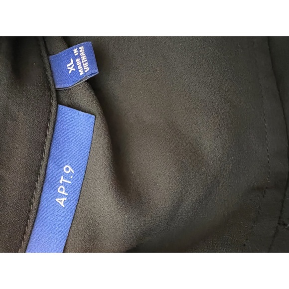 APT 9 BLACK TUNIC SHIRT SIZE XL - Picture 4 of 5